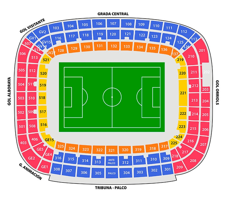 stadium map