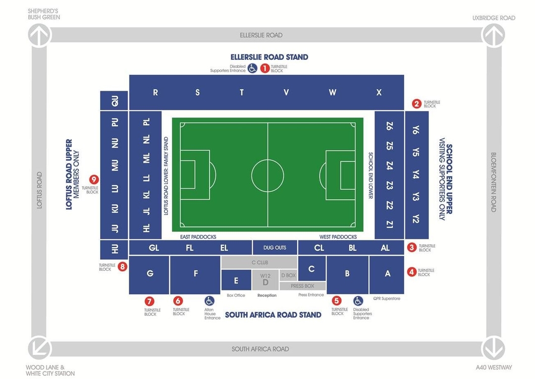 stadium map