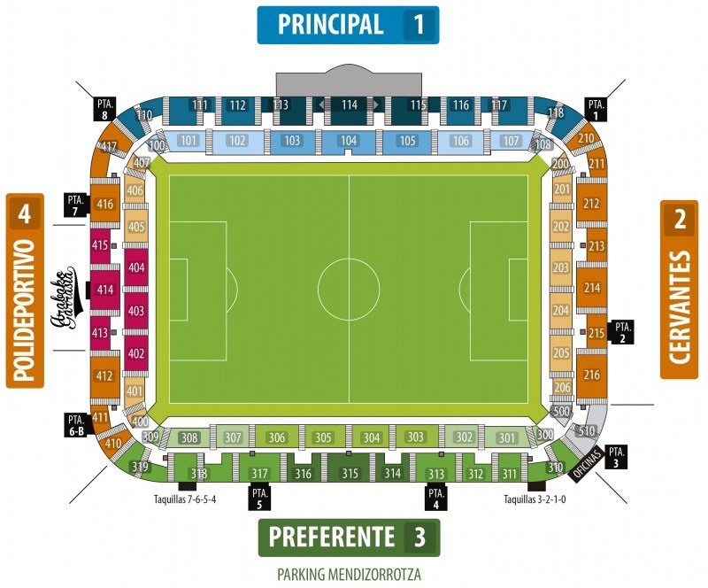 stadium map